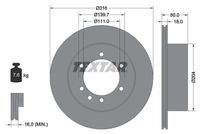 TEXTAR 92129900 Bremsscheibe