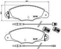 BREMBO P61061 Bremsbelagsatz, Scheibenbremse