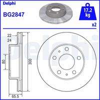 DELPHI BG2847 Bremsscheibe