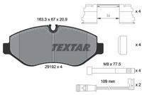 TEXTAR 2919202 Bremsbelagsatz, Scheibenbremse