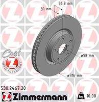 ZIMMERMANN 530246720 Bremsscheibe