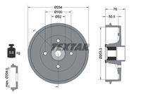 TEXTAR 94042400 Bremstrommel