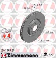 ZIMMERMANN 230238520 Bremsscheibe