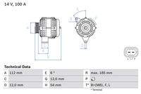 BOSCH 0986083450 Generator