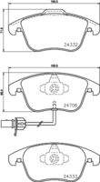 HELLA 8DB355013861 Bremsbelagsatz, Scheibenbremse