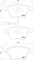 BREMBO P85129 Bremsbelagsatz, Scheibenbremse