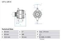 BOSCH 0986046150 Generator