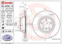 BREMBO 09A25911 Bremsscheibe
