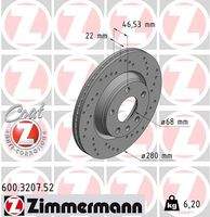 ZIMMERMANN 600320752 Bremsscheibe