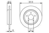BOSCH 0986479A53 Bremsscheibe