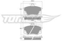 TOMEX Brakes TX1073 Bremsbelagsatz, Scheibenbremse