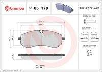 BREMBO P85178 Bremsbelagsatz, Scheibenbremse
