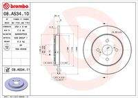BREMBO 08A53411 Bremsscheibe