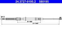 ATE 24372701952 Seilzug, Feststellbremse