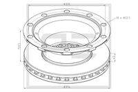 PE Automotive 04638000A Bremsscheibe
