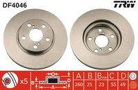 TRW DF4046 Bremsscheibe