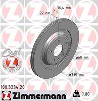 ZIMMERMANN 100333420 Bremsscheibe