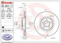 BREMBO 09C54111 Bremsscheibe