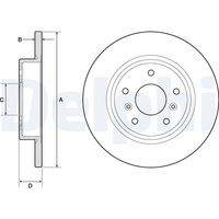 DELPHI BG4807C Bremsscheibe