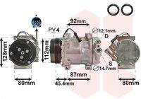 VAN WEZEL 1700K366 Kompressor, Klimaanlage