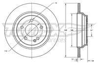 TOMEX Brakes TX7343 Bremsscheibe