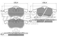 TOMEX Brakes TX1222 Bremsbelagsatz, Scheibenbremse